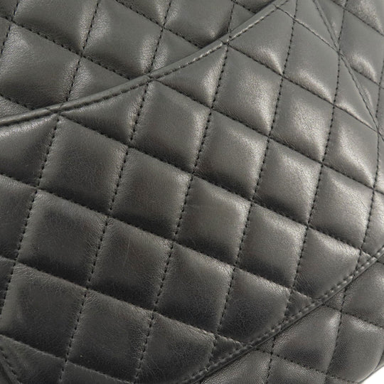 CHANEL Handbag A25166 Calfskin black Cambon Line Small SilverMetal