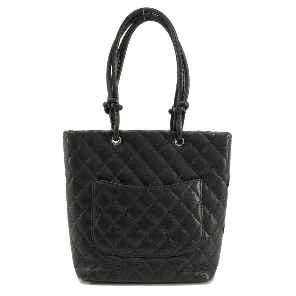 CHANEL Handbag A25166 Calfskin black Cambon Line Small SilverMetal