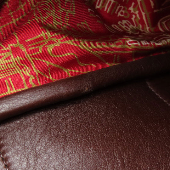 HERMES Tote Bag Swift Brown Garden Party TPM Brown mens(Unisex) Used Authentic