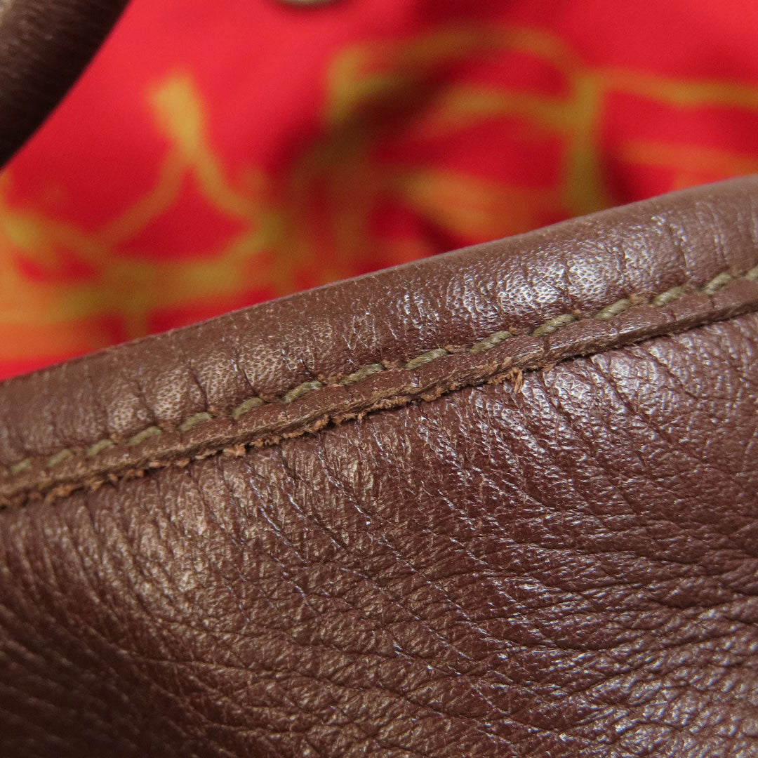 HERMES Tote Bag Swift Brown Garden Party TPM Brown mens(Unisex) Used Authentic
