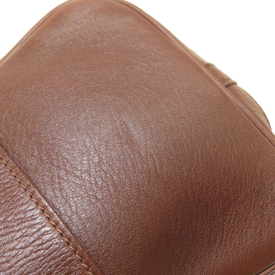 HERMES Tote Bag Swift Brown Garden Party TPM Brown mens(Unisex) Used Authentic