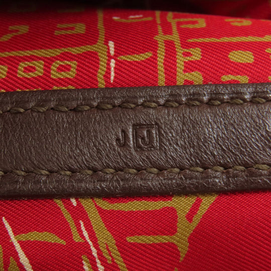 HERMES Tote Bag Swift Brown Garden Party TPM Brown mens(Unisex) Used Authentic