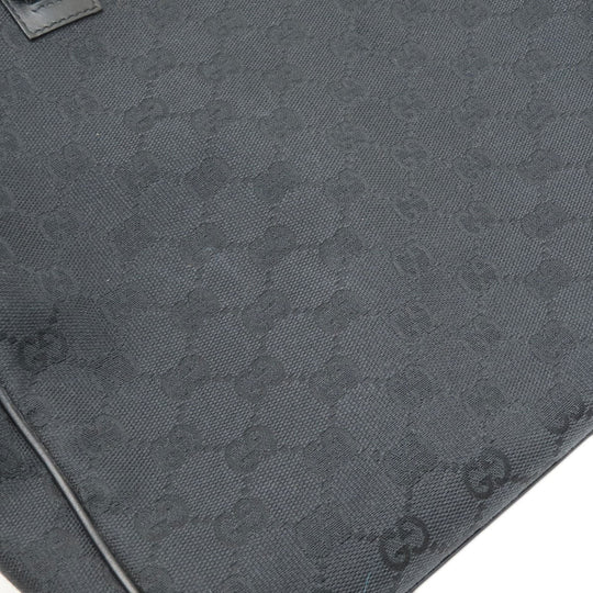 GUCCI Tote Bag 90677 canvas black GG pattern mens(Unisex) Used Authentic