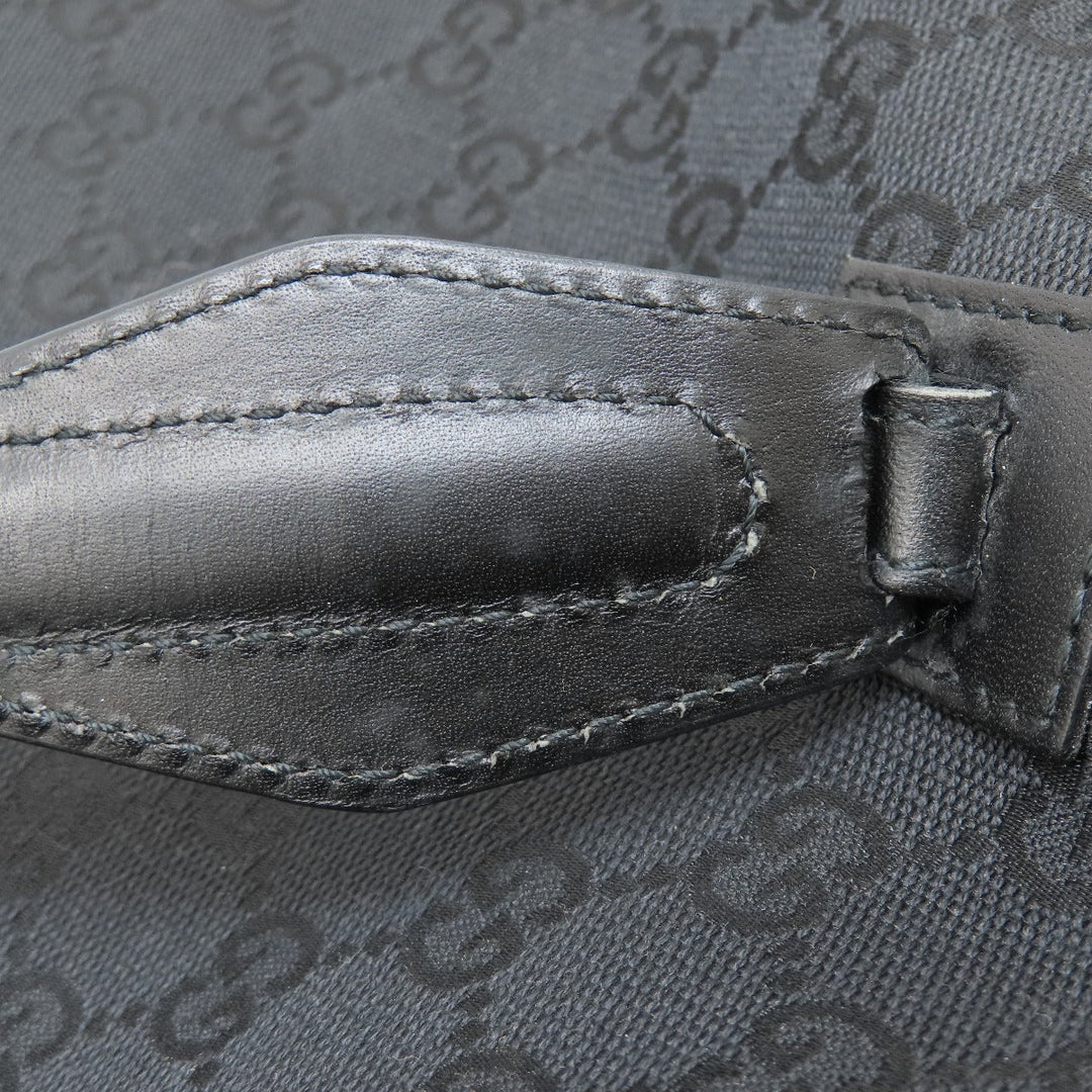 GUCCI Tote Bag 90677 canvas black GG pattern mens(Unisex) Used Authentic