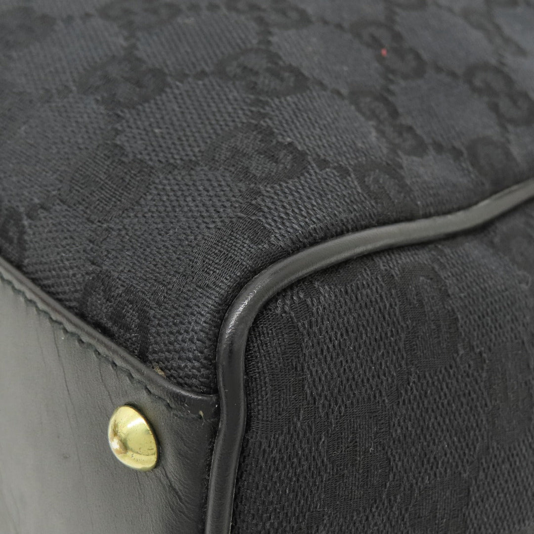 GUCCI Tote Bag 90677 canvas black GG pattern mens(Unisex) Used Authentic