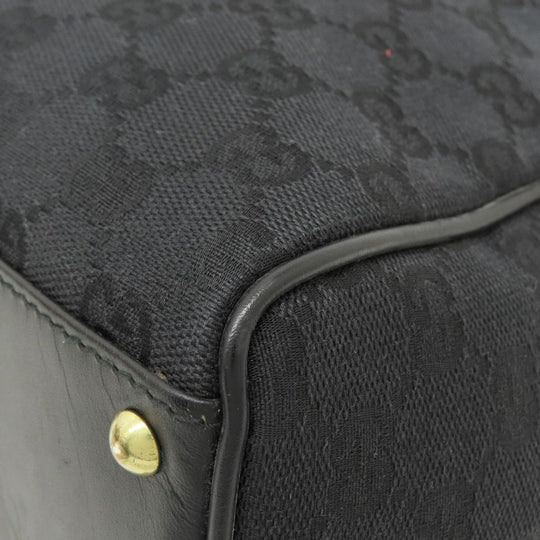 GUCCI Tote Bag 90677 canvas black GG pattern mens(Unisex) Used Authentic