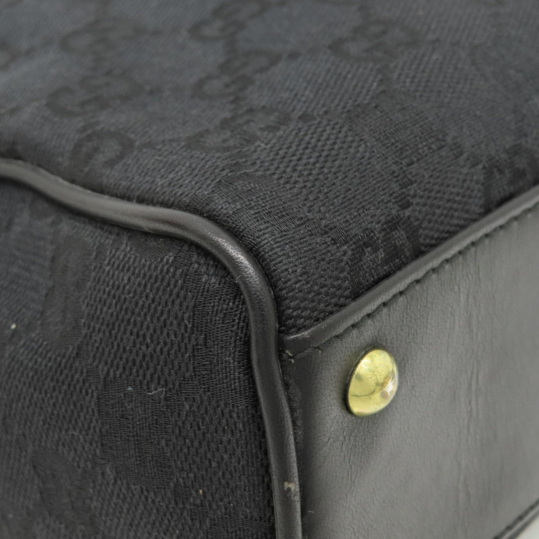 GUCCI Tote Bag 90677 canvas black GG pattern mens(Unisex) Used Authentic