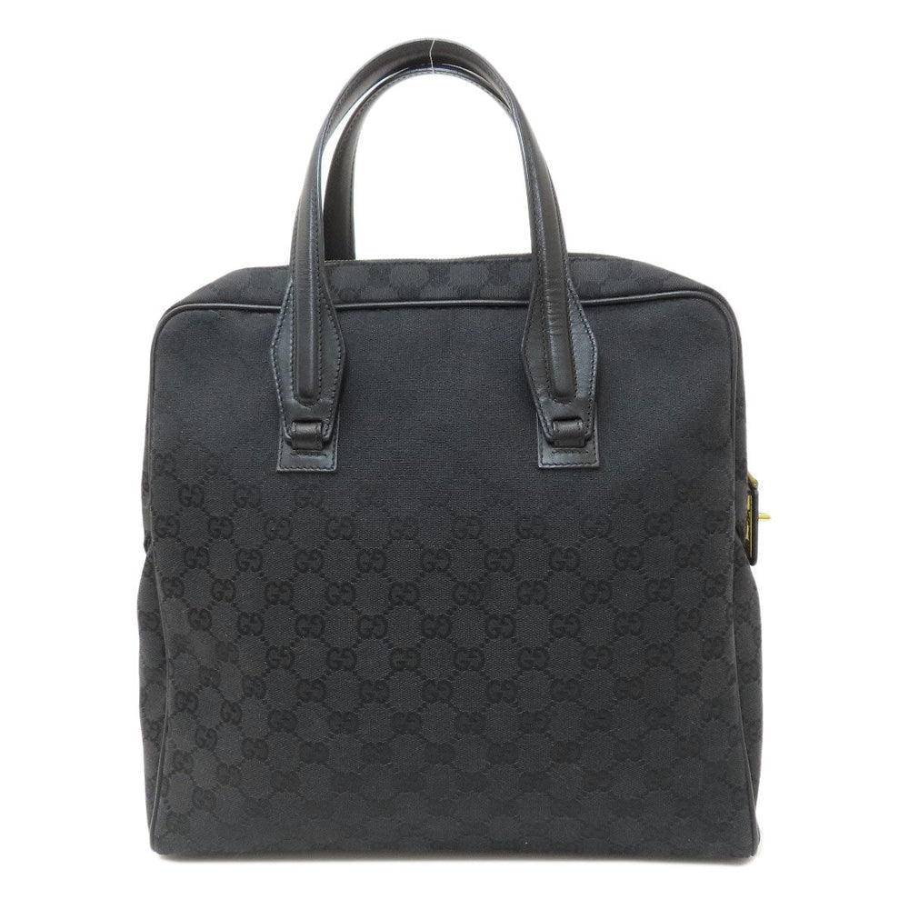 GUCCI Tote Bag 90677 canvas black GG pattern mens(Unisex) Used Authentic
