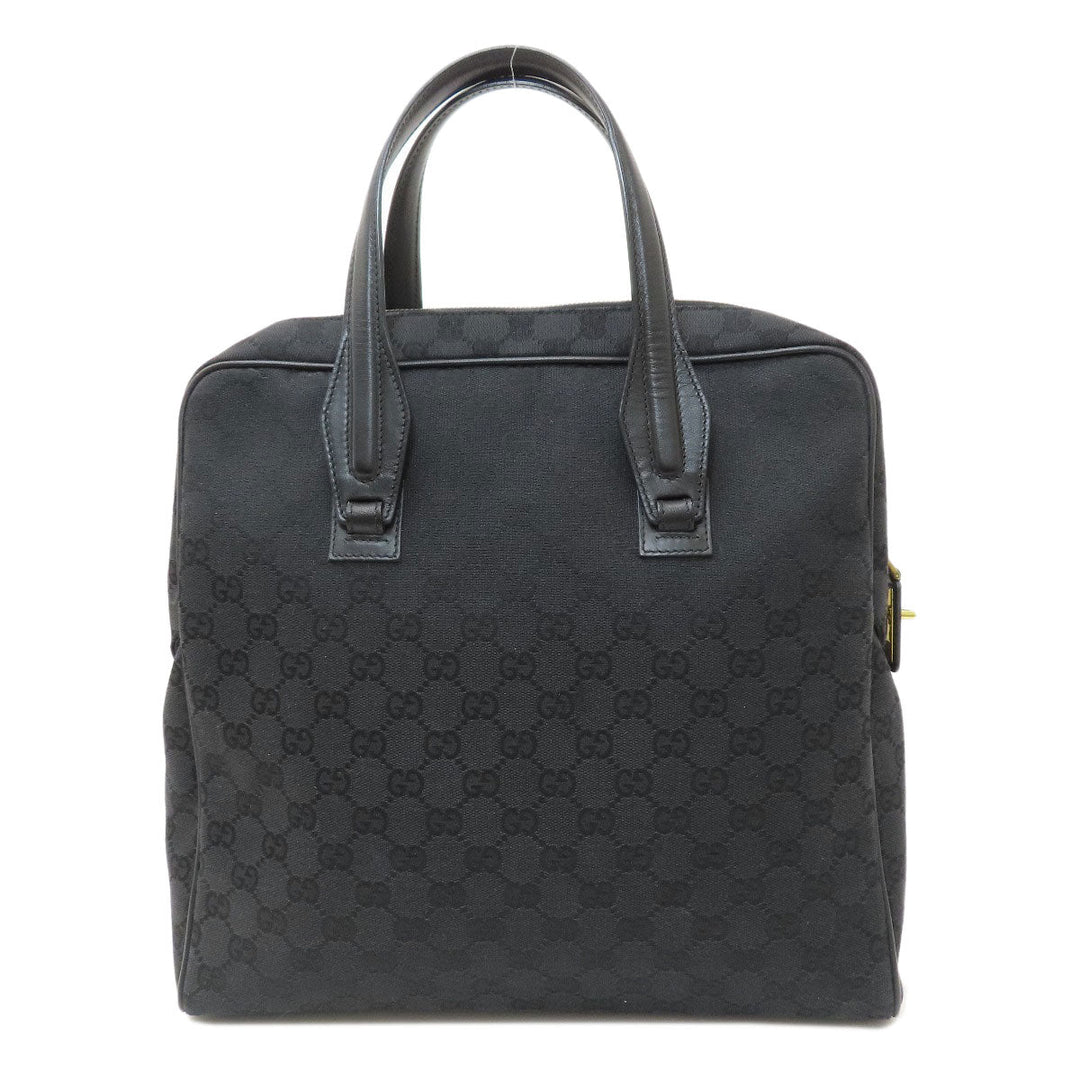GUCCI Tote Bag 90677 canvas black GG pattern mens(Unisex) Used Authentic