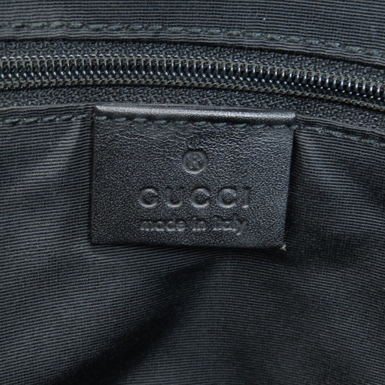 GUCCI Tote Bag 90677 canvas black GG pattern mens(Unisex) Used Authentic