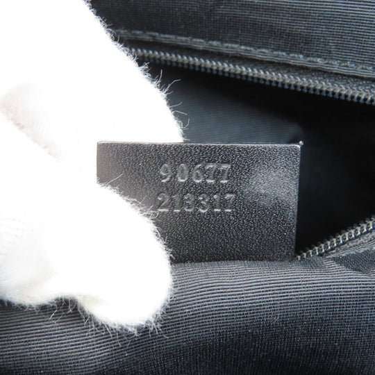 GUCCI Tote Bag 90677 canvas black GG pattern mens(Unisex) Used Authentic