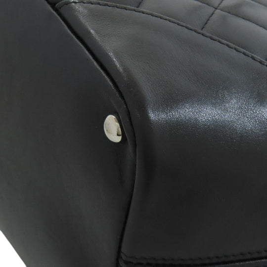 CHANEL Tote Bag Calfskin black Cambon Line SilverMetal