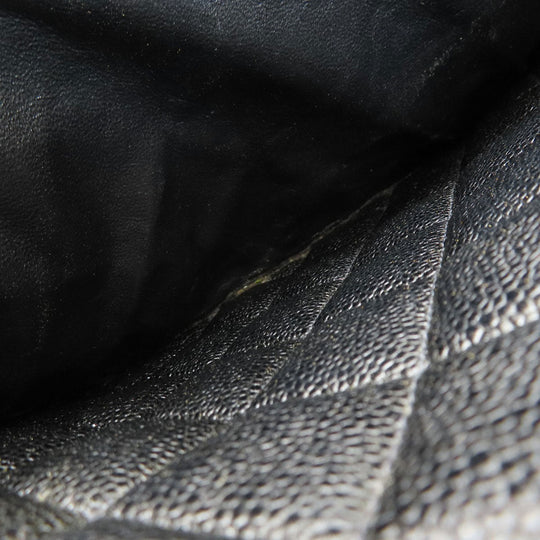 CHANEL Tote Bag Caviar skin black Replica Tote SilverMetal