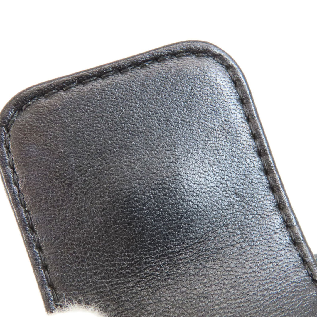 CHANEL Handbag Grained Calfskin Skin black CCBucket Matelasse 2WAY SilverMetal