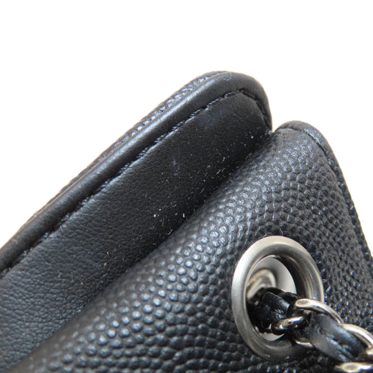 CHANEL Handbag Grained Calfskin Skin black CCBucket Matelasse 2WAY SilverMetal