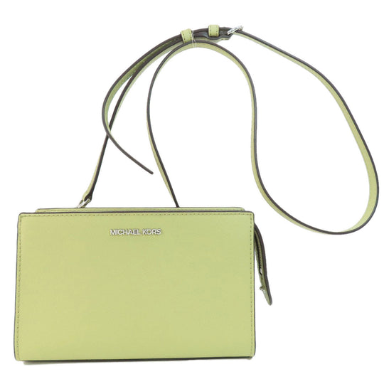 MICHAEL KORS Shoulder Bag PVC green logoMetal Long Shoulder Women Used Authentic