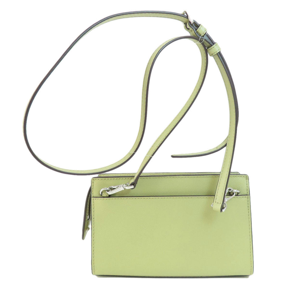 MICHAEL KORS Shoulder Bag PVC green logoMetal Long Shoulder Women Used Authentic