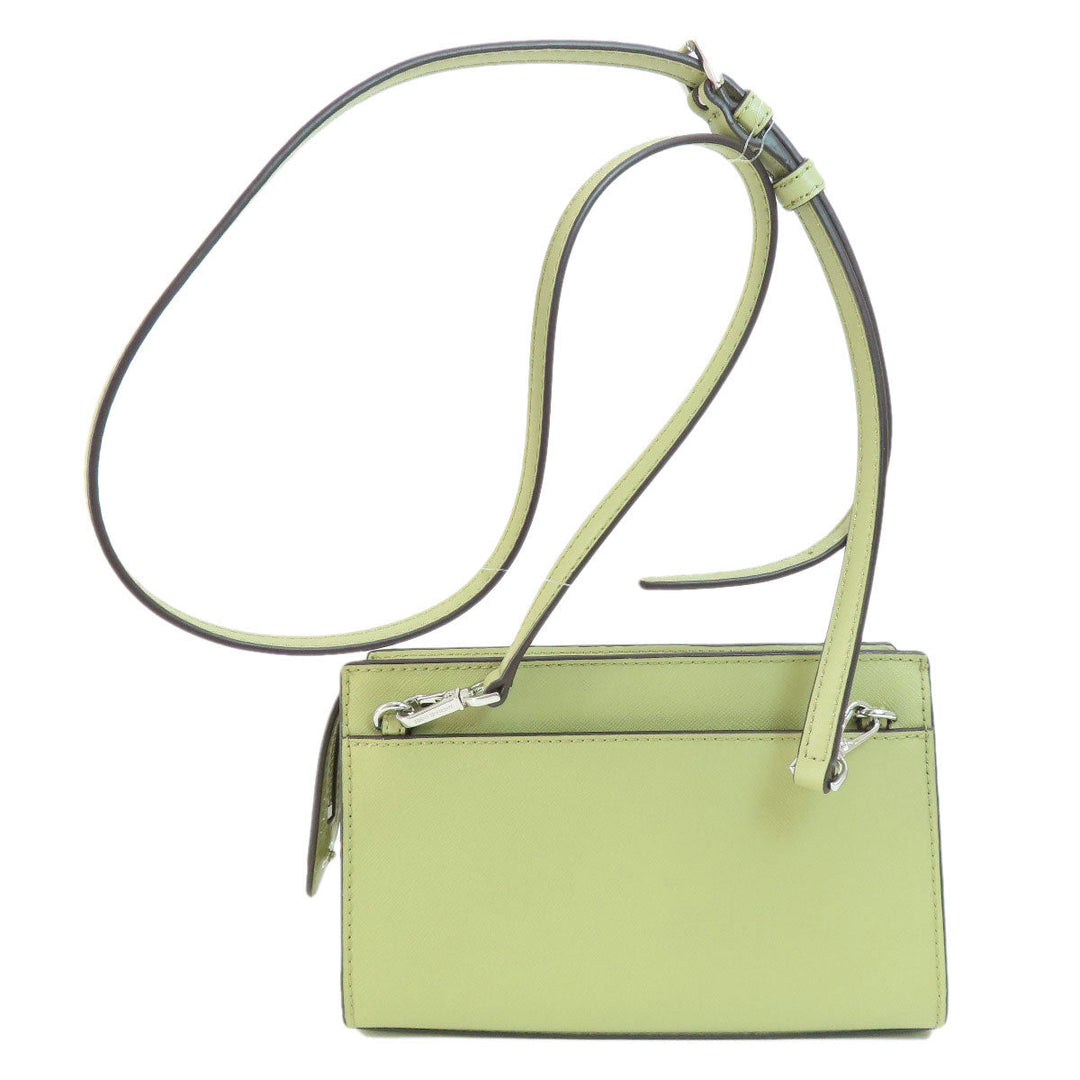 MICHAEL KORS Shoulder Bag PVC green logoMetal Long Shoulder Women Used Authentic
