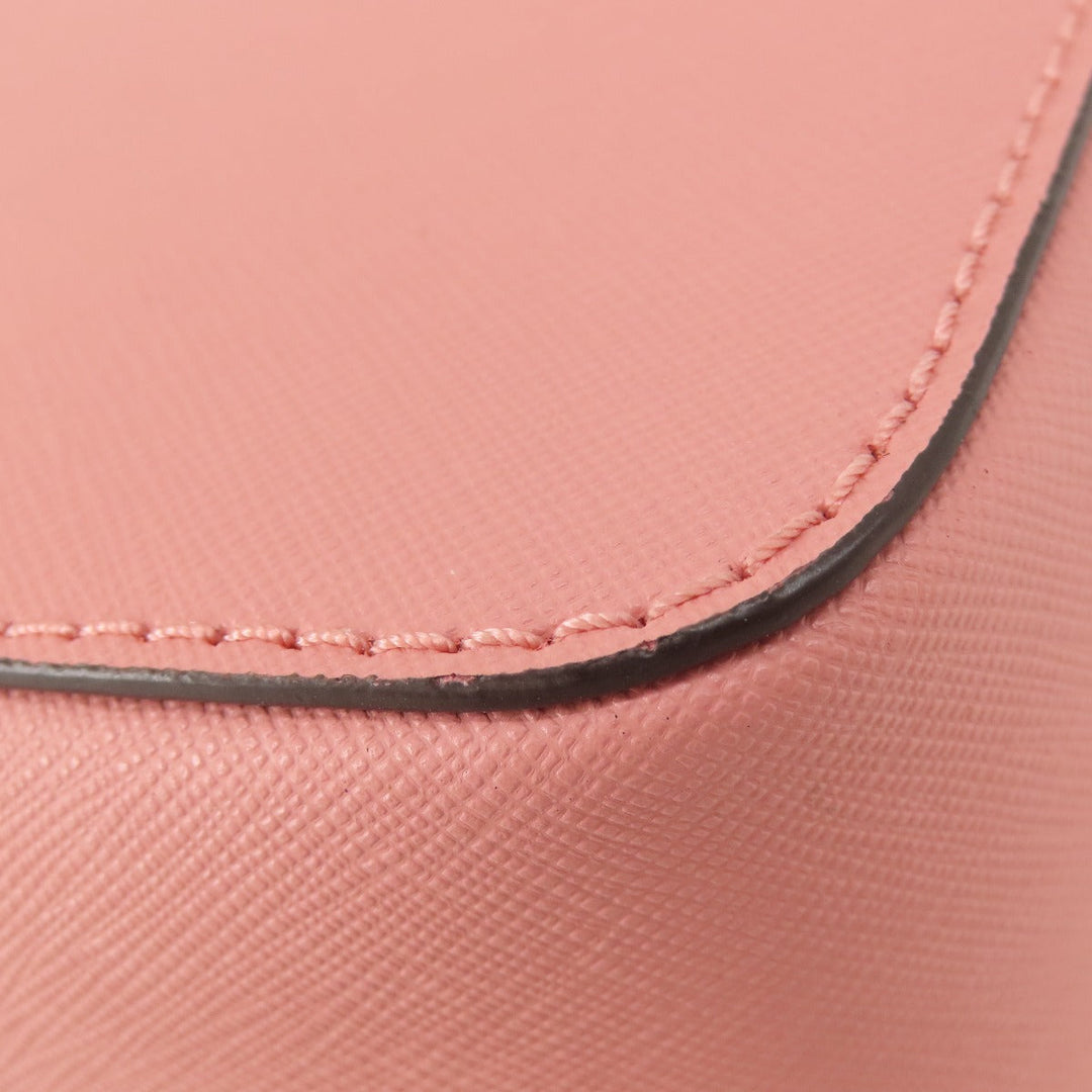 MICHAEL KORS Shoulder Bag PVC pink logo Women Used Authentic