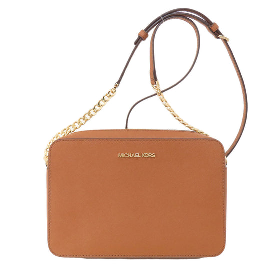 MICHAEL KORS Shoulder Bag PVC Brown logo Women Used Authentic