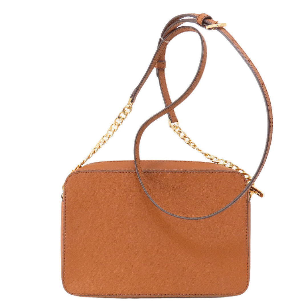MICHAEL KORS Shoulder Bag PVC Brown logo Women Used Authentic