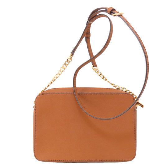 MICHAEL KORS Shoulder Bag PVC Brown logo Women Used Authentic