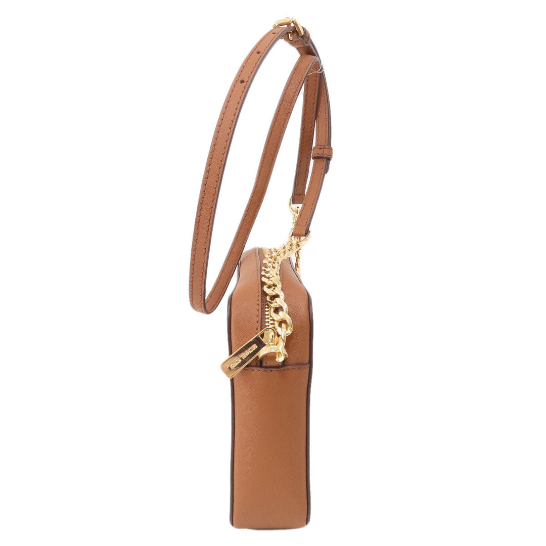 MICHAEL KORS Shoulder Bag PVC Brown logo Women Used Authentic