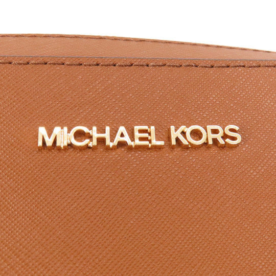 MICHAEL KORS Shoulder Bag PVC Brown logo Women Used Authentic