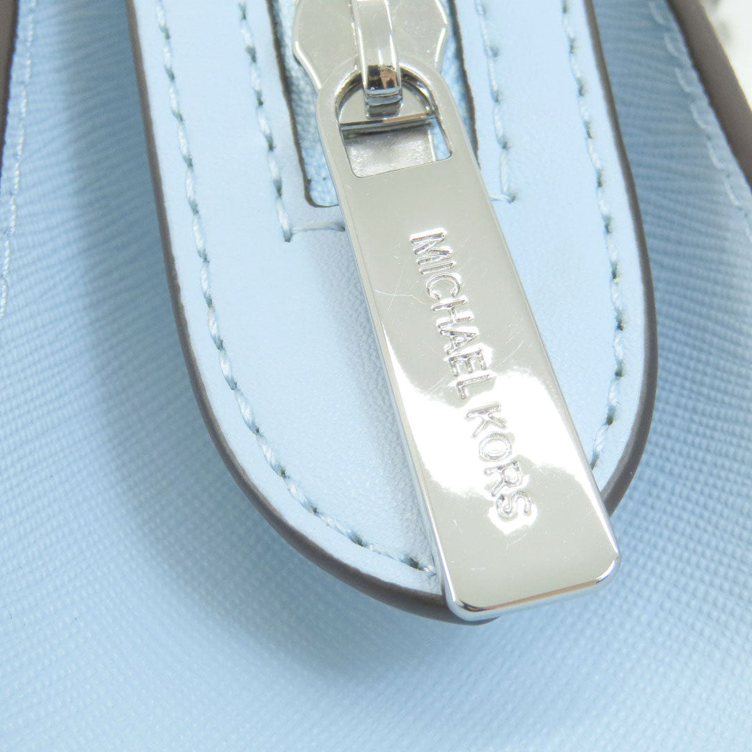 MICHAEL KORS Shoulder Bag PVC blue logoMetal Long Shoulder Women Used Authentic