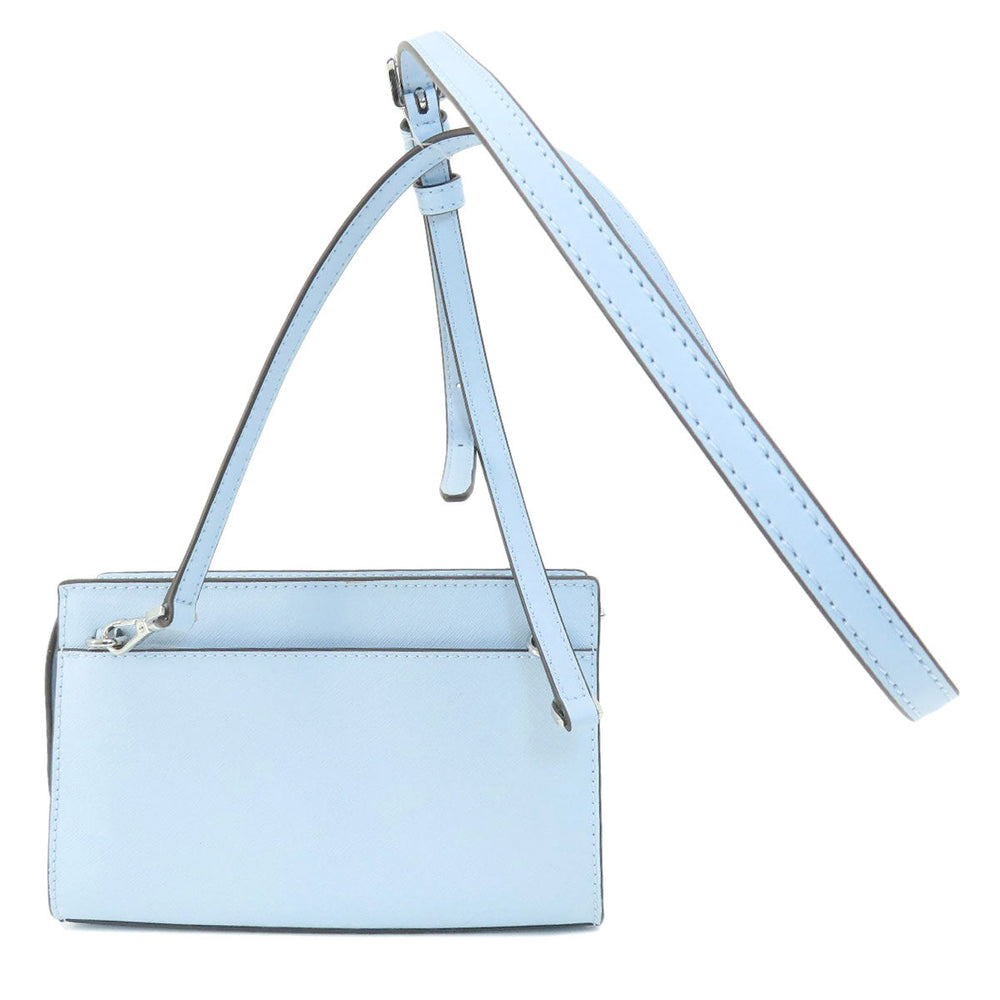 MICHAEL KORS Shoulder Bag PVC blue logoMetal Long Shoulder Women Used Authentic