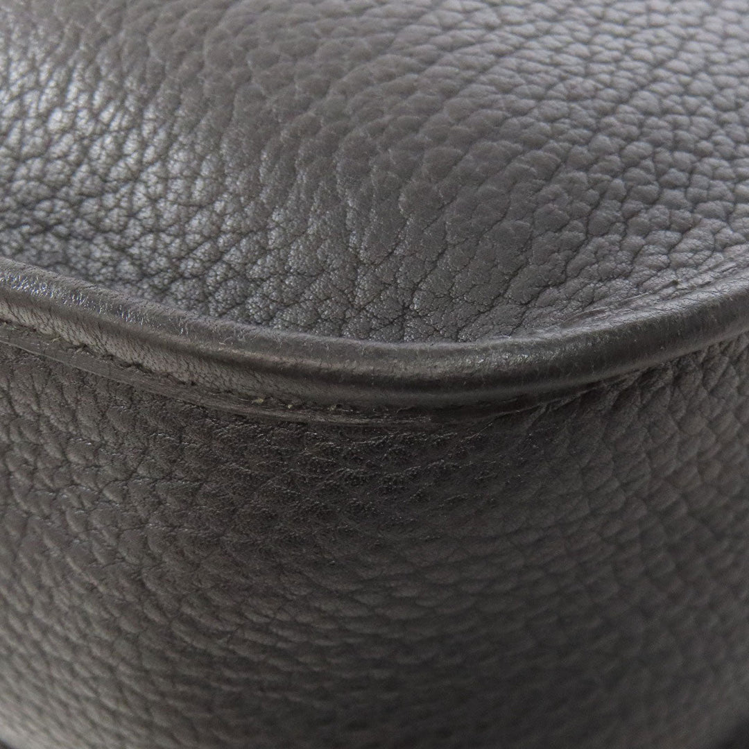 HERMES Shoulder Bag Ardenne black Evelyn GM Gold Metal Women Used Authentic