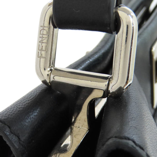 FENDI Handbag leather black Peekaboo Mini 2WAY
