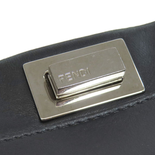 FENDI Handbag leather black Peekaboo Mini 2WAY