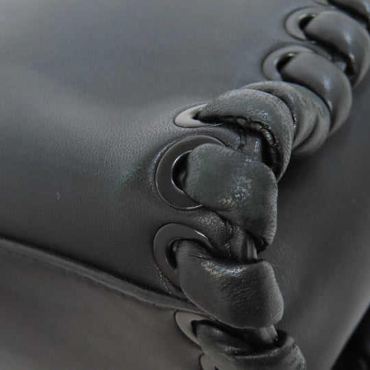 FENDI Handbag leather black Peekaboo Mini 2WAY
