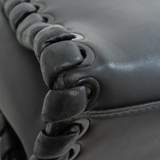 FENDI Handbag leather black Peekaboo Mini 2WAY