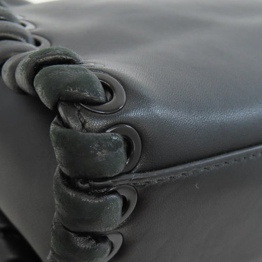 FENDI Handbag leather black Peekaboo Mini 2WAY