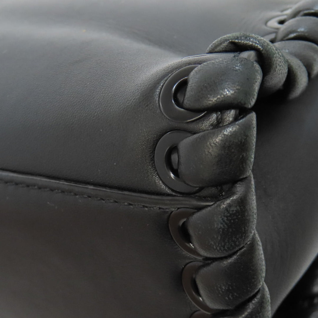 FENDI Handbag leather black Peekaboo Mini 2WAY