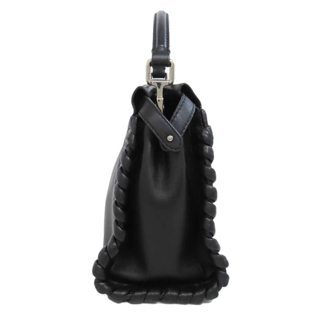 FENDI Handbag leather black Peekaboo Mini 2WAY
