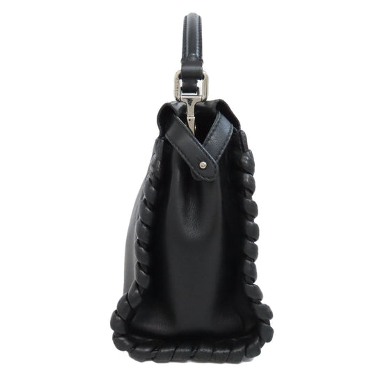 FENDI Handbag leather black Peekaboo Mini 2WAY