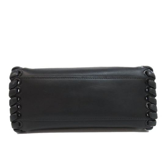 FENDI Handbag leather black Peekaboo Mini 2WAY