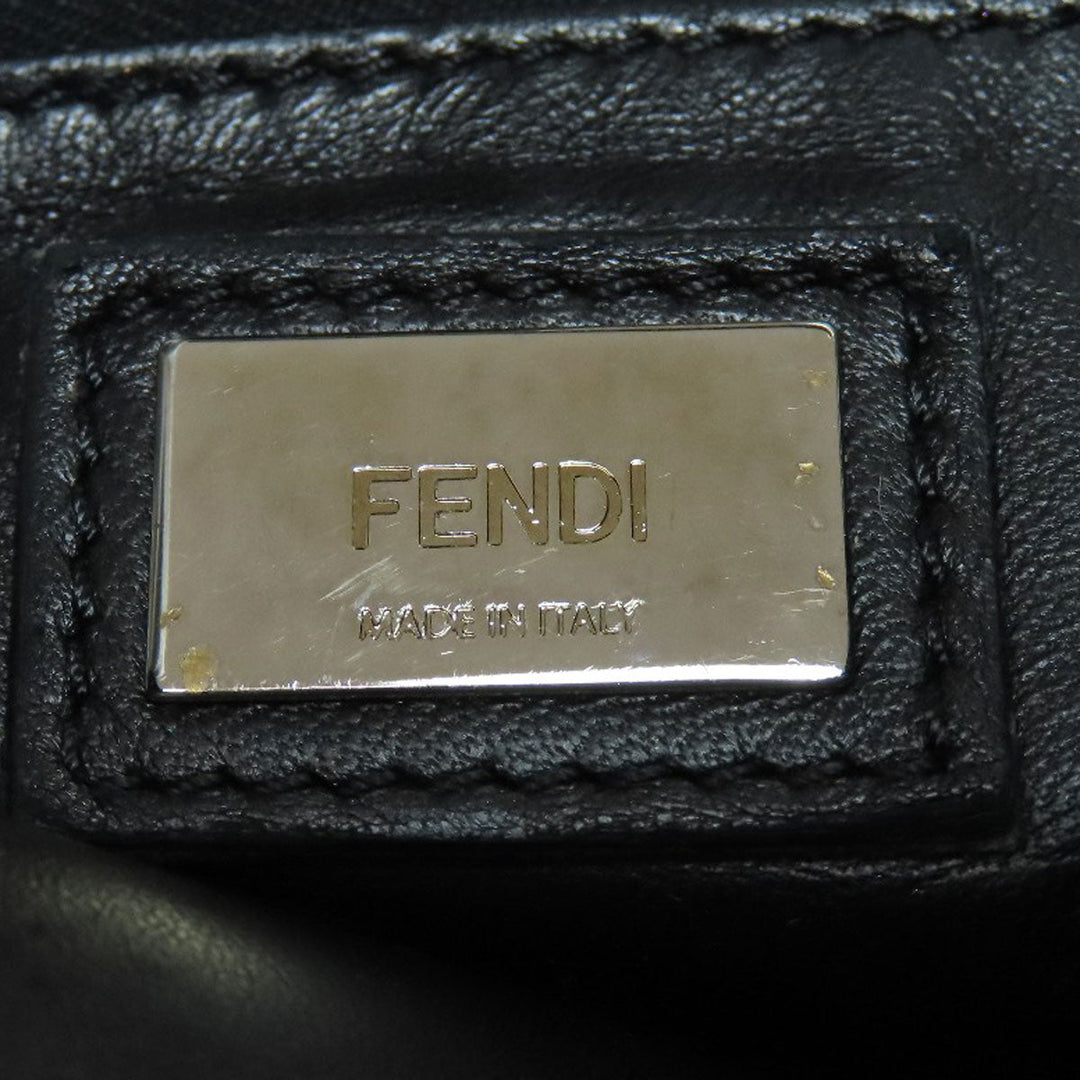 FENDI Handbag leather black Peekaboo Mini 2WAY