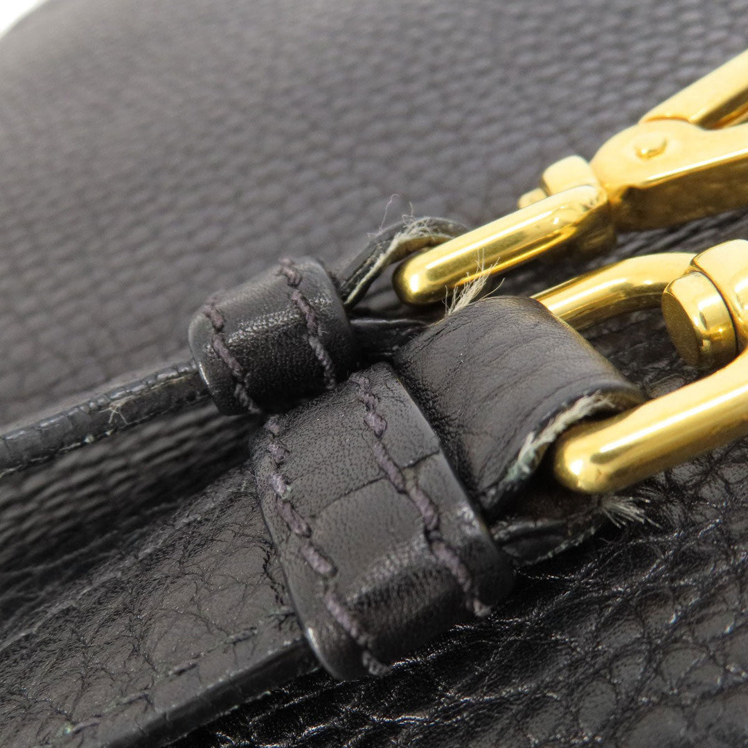 PRADA Handbag BN1713 leather black 2WAY
