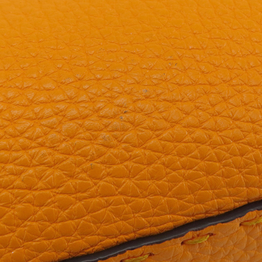 FENDI Handbag Calfskin Orange Peekaboo Celeria 2WAY