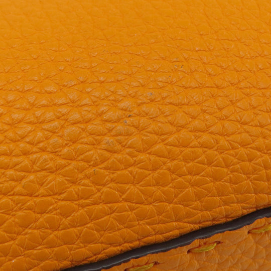 FENDI Handbag Calfskin Orange Peekaboo Celeria 2WAY
