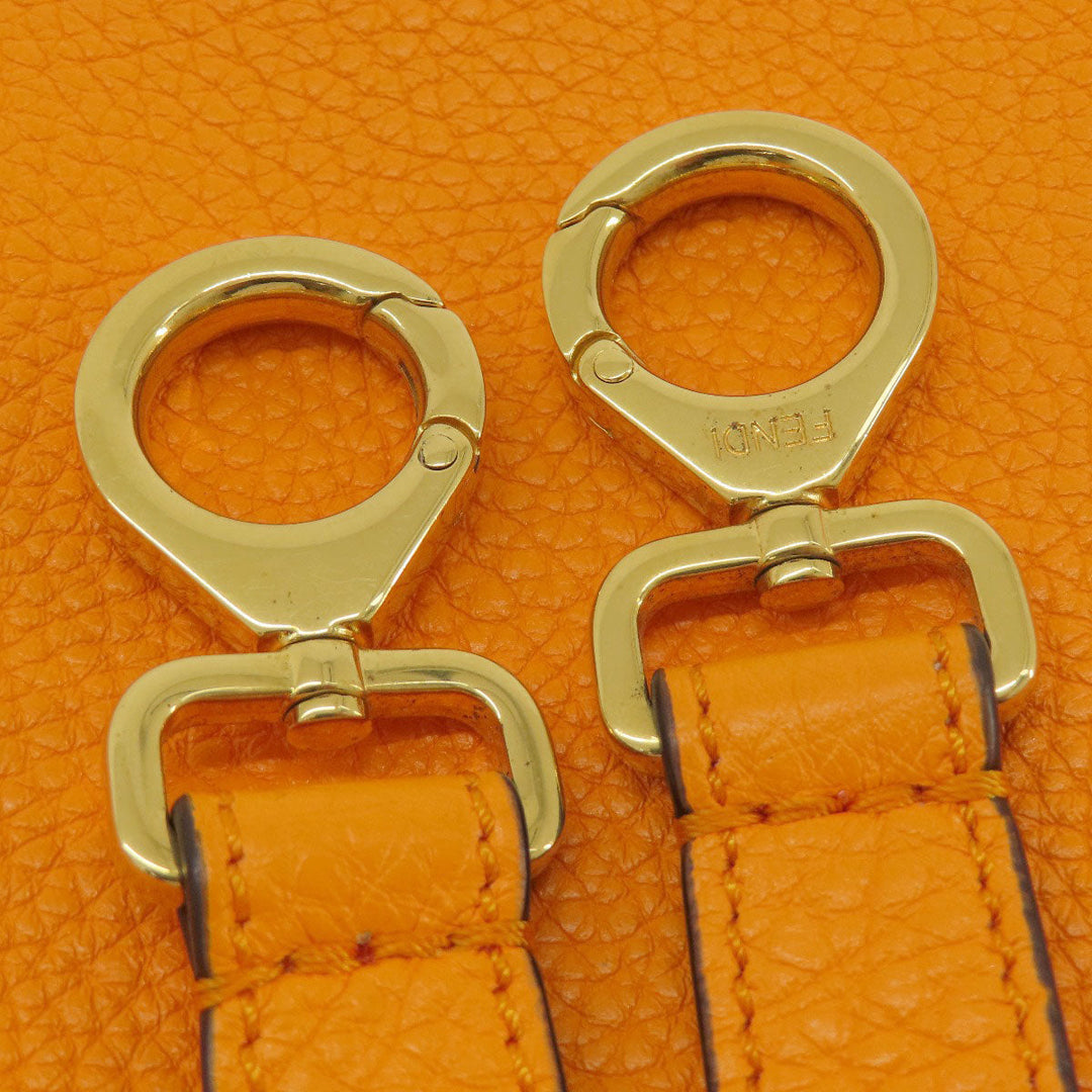 FENDI Handbag Calfskin Orange Peekaboo Celeria 2WAY