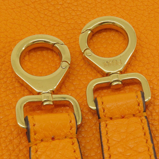 FENDI Handbag Calfskin Orange Peekaboo Celeria 2WAY