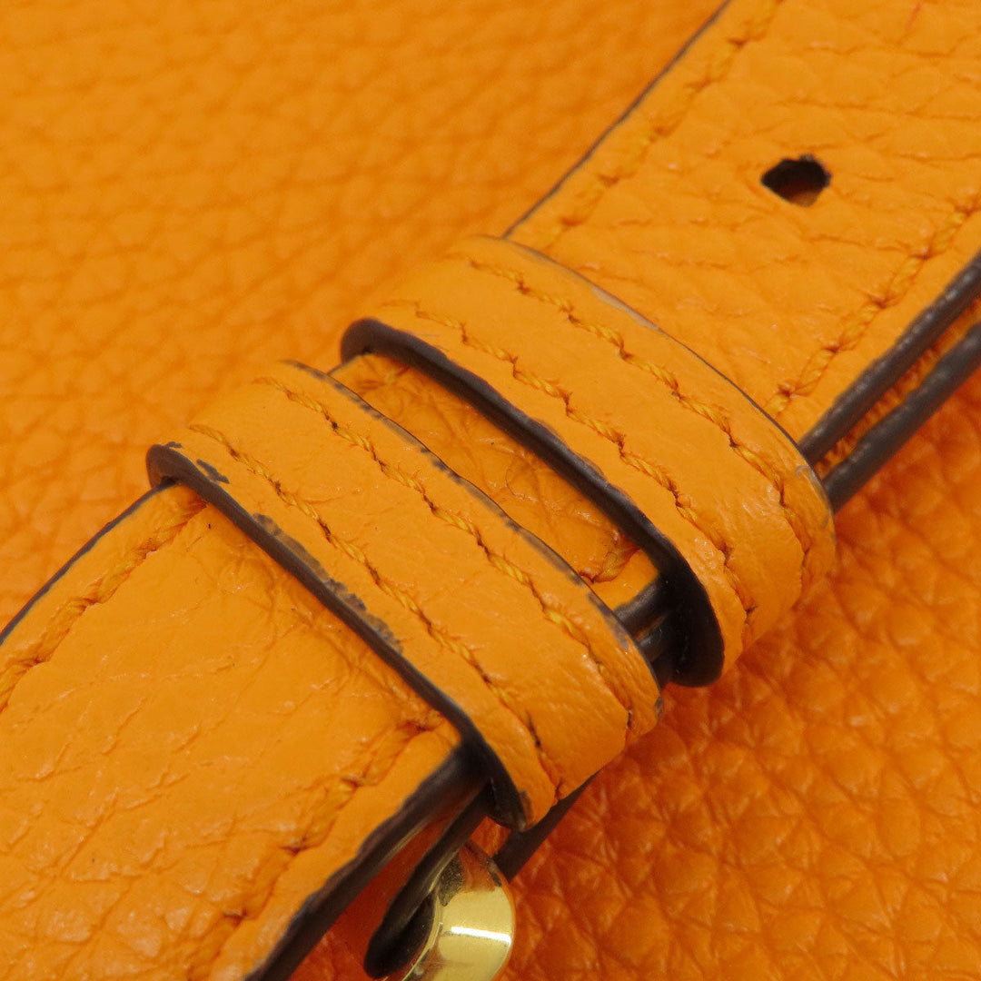 FENDI Handbag Calfskin Orange Peekaboo Celeria 2WAY