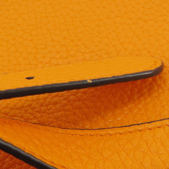 FENDI Handbag Calfskin Orange Peekaboo Celeria 2WAY