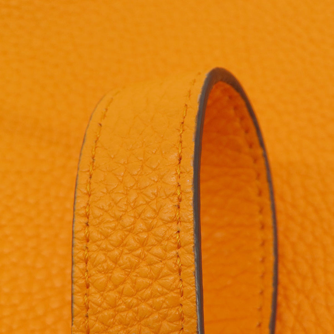 FENDI Handbag Calfskin Orange Peekaboo Celeria 2WAY