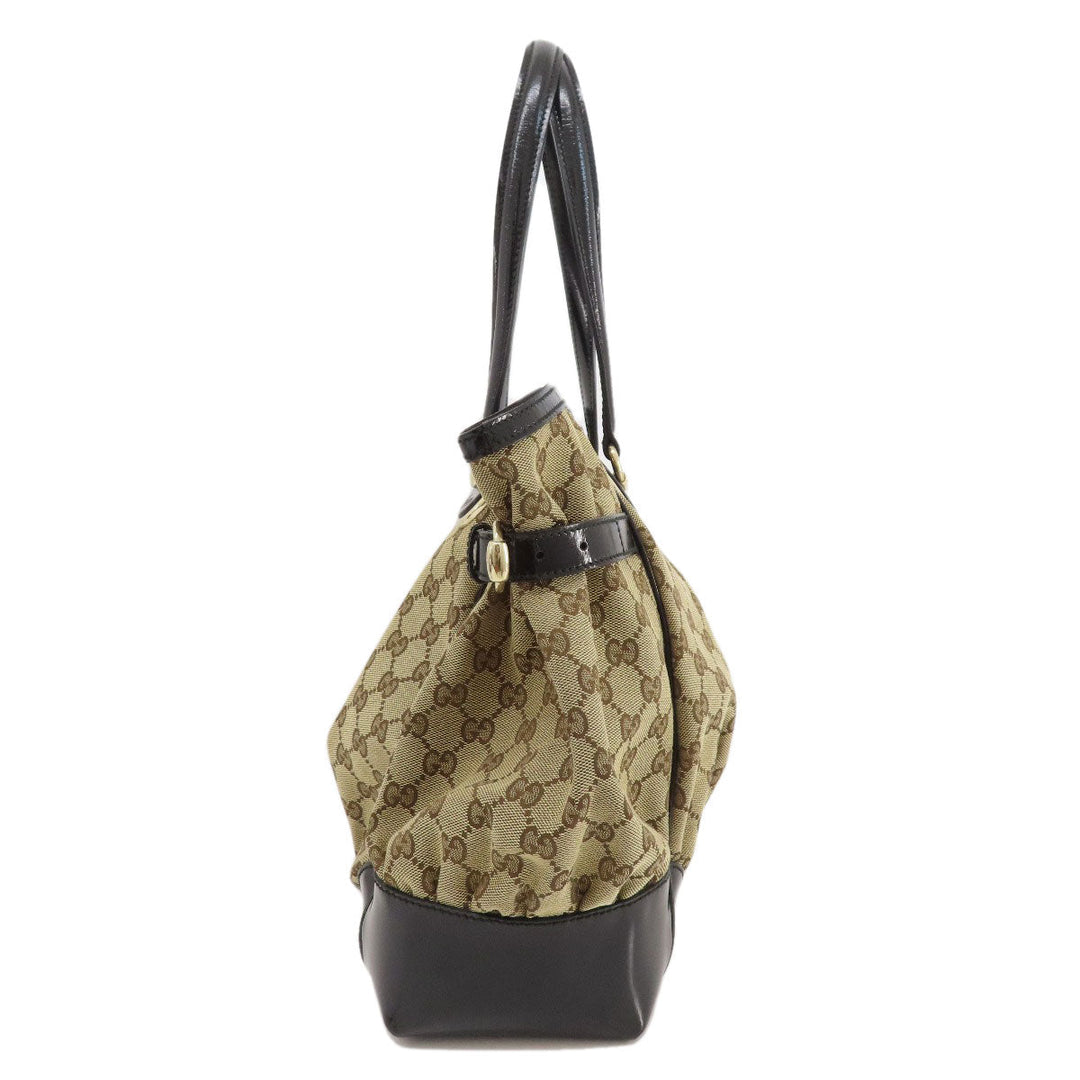 GUCCI Tote Bag 502752 canvas Brown GG Women Used Authentic